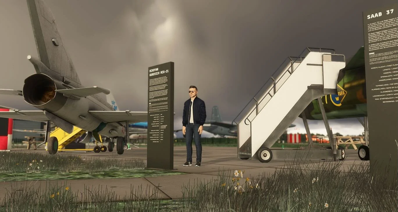 LAST CHANGE TO ENTER SCREENSHOT COMPETITION! Visit our Discord for all information.

Starting the morning on stand-by for the normal daytime job by visiting the @beleefaviodrome aviation museum at #EHLE @lelystad_airport. I think I left my LED light 
