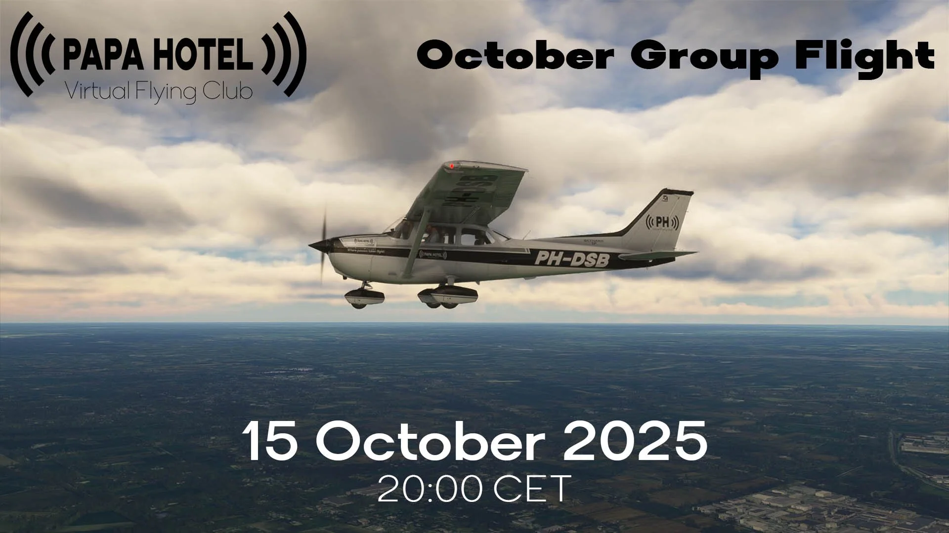 PAPA HOTEL Virtual Flying Club Group Flight - October 2025