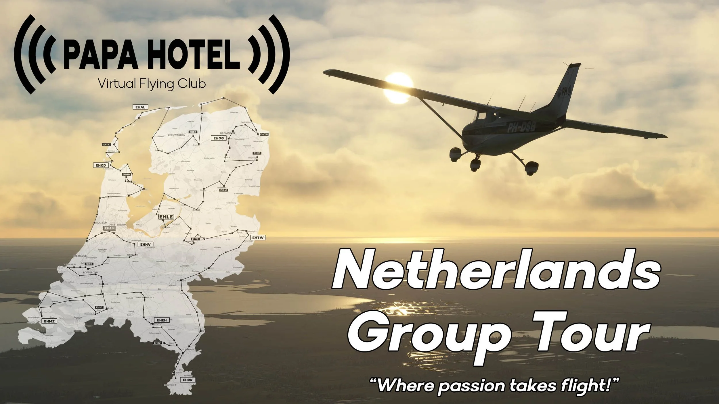Virtual Flying Club Netherlands Group Tour