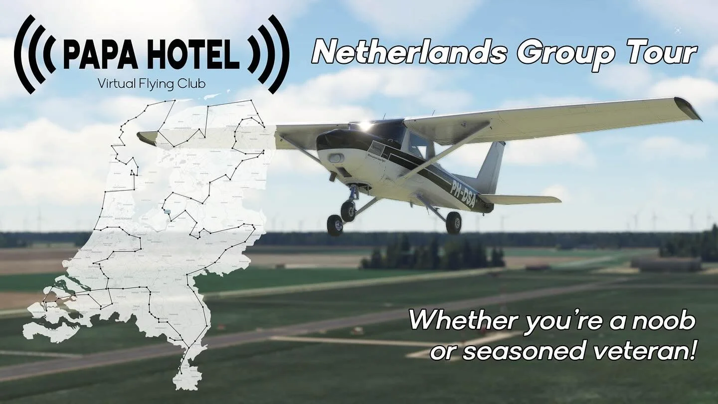 Come Anthonissens us during our #VirtualFlyingClub #NetherlandsGroupTour! We&rsquo;ve opened our members only group flights for EVERYONE. Whether you&rsquo;re a noob or seasoned #flightsim verteran!
#microsoftflightsimulator #flightsimulator #msfs #m