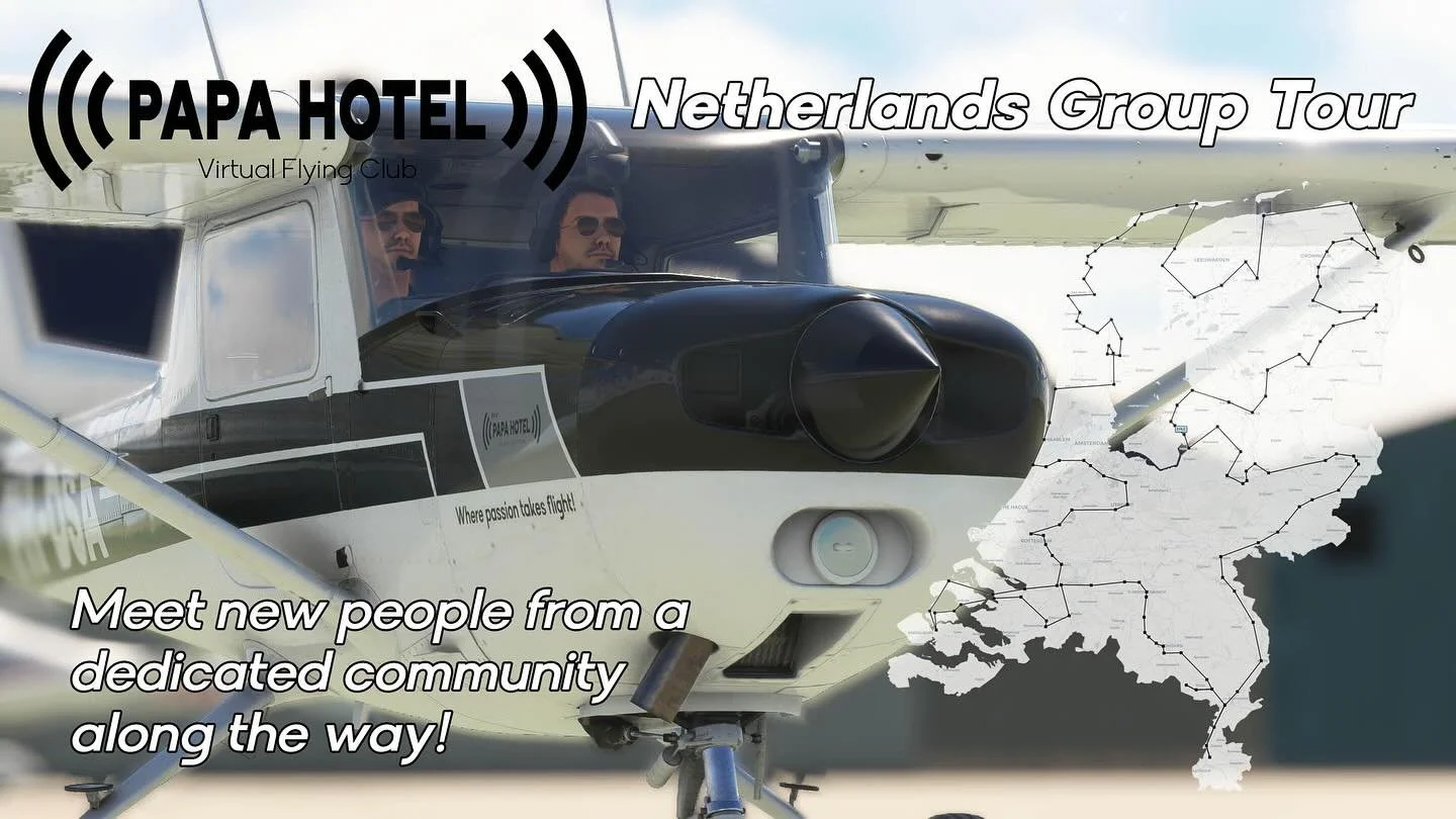 Did you know @papahotel_dsd has a @discord? Come and join us and become part of a dedicated community. We&rsquo;re about to take off for an epic adventure together. Join us during the #VirtualFlyingClub #NetherlandsGroupTour and get back just in time