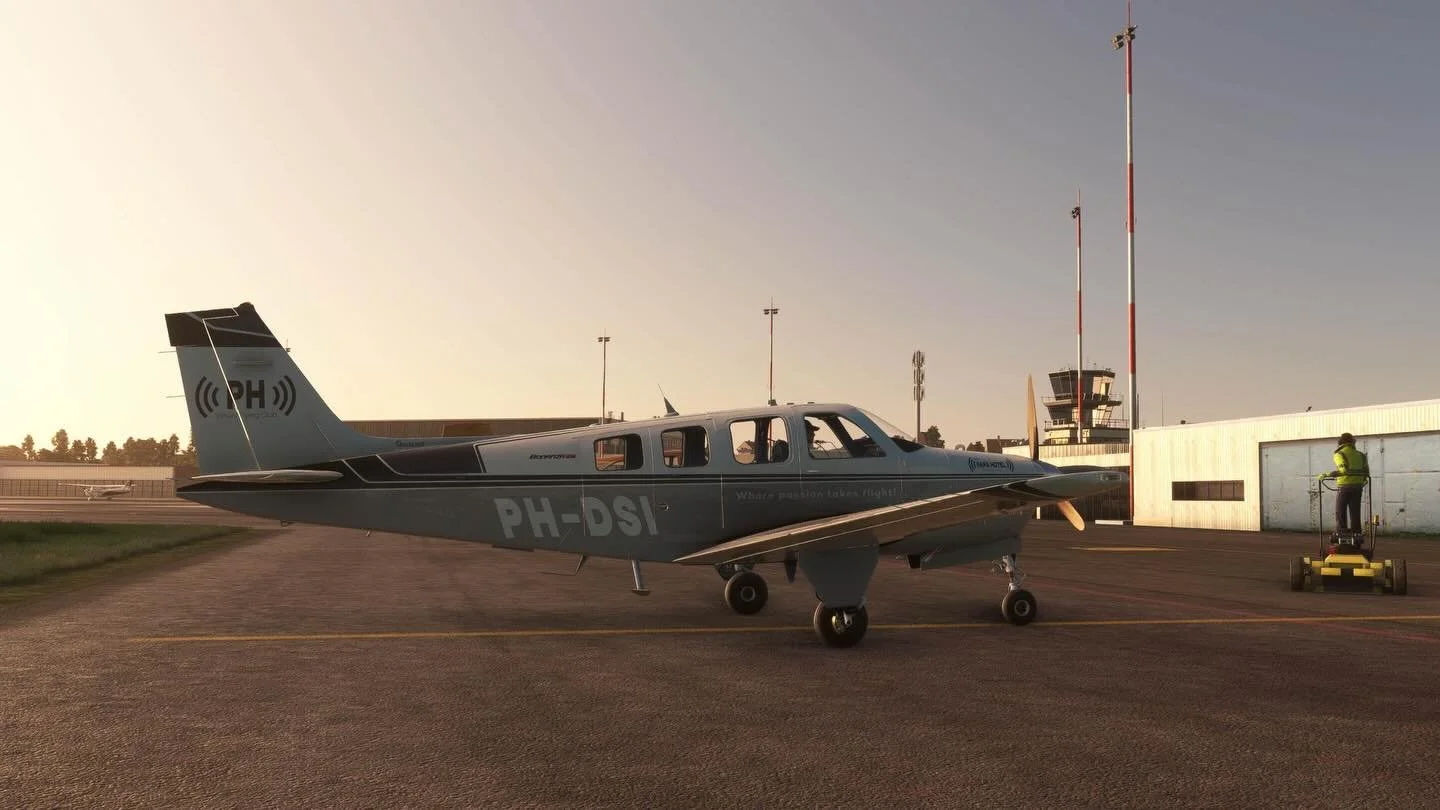 The votes are in! 50% choose for the Beechcraft Bonanza G36 as the next aircraft we&rsquo;re flying during the #VirtualFlyingClub #NetherlandsGroupTour. So welcome to the PH-DSI to our club! Just landed at our base at #EHLE #LelystadAirport. Next Wed