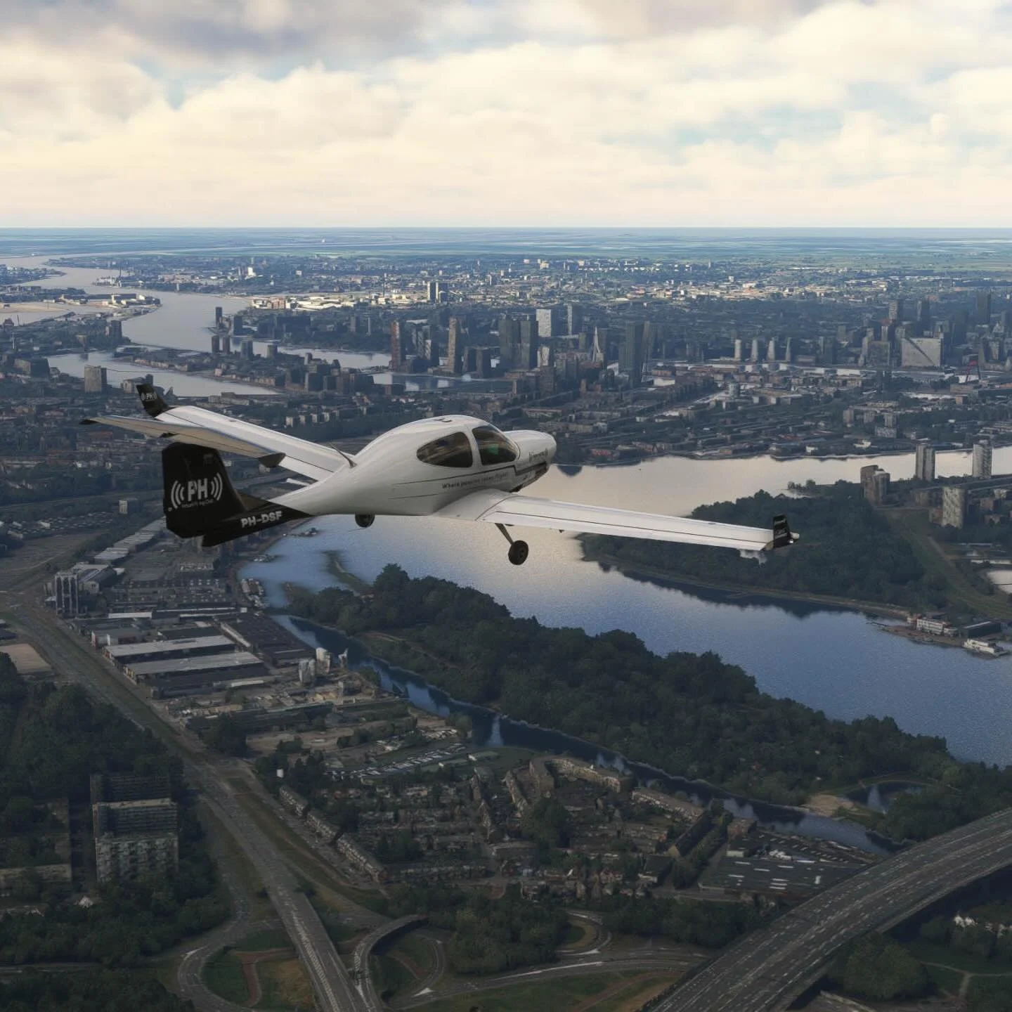 Who will join us tonight during leg 5 of the PAPA HOTEL Virtual Flying Club Netherlands Group Tour? We&rsquo;re departing at 20:00 CET (1900Z) from EHMZ Midden-Zeeland, via EHRD Rotterdam The Hague Airport, to EHHV Hilversum aerodrome. We will also l