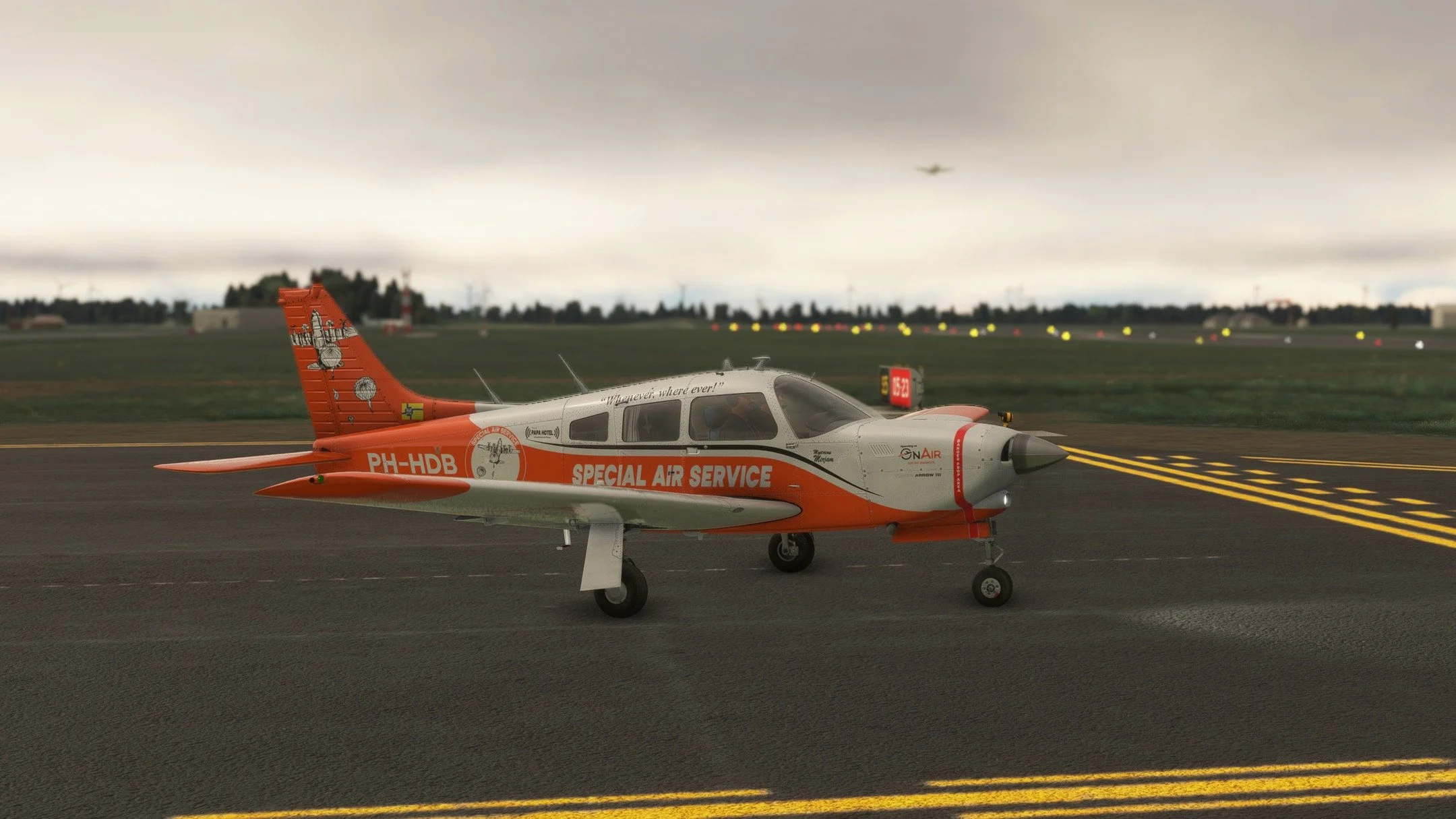 Busy morning at #EHLE #lelystadairport . Holding short at S5 RWY05. Ready to do some cargo OPS to the north of the country.

#SpecialAirServiceVAG #VirtualAirline #VirtualPilot @SayIntensions #VAAlliance Operating on @onair.company
