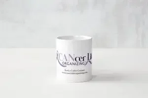 CANcer Life Organizing® branded coffee mug