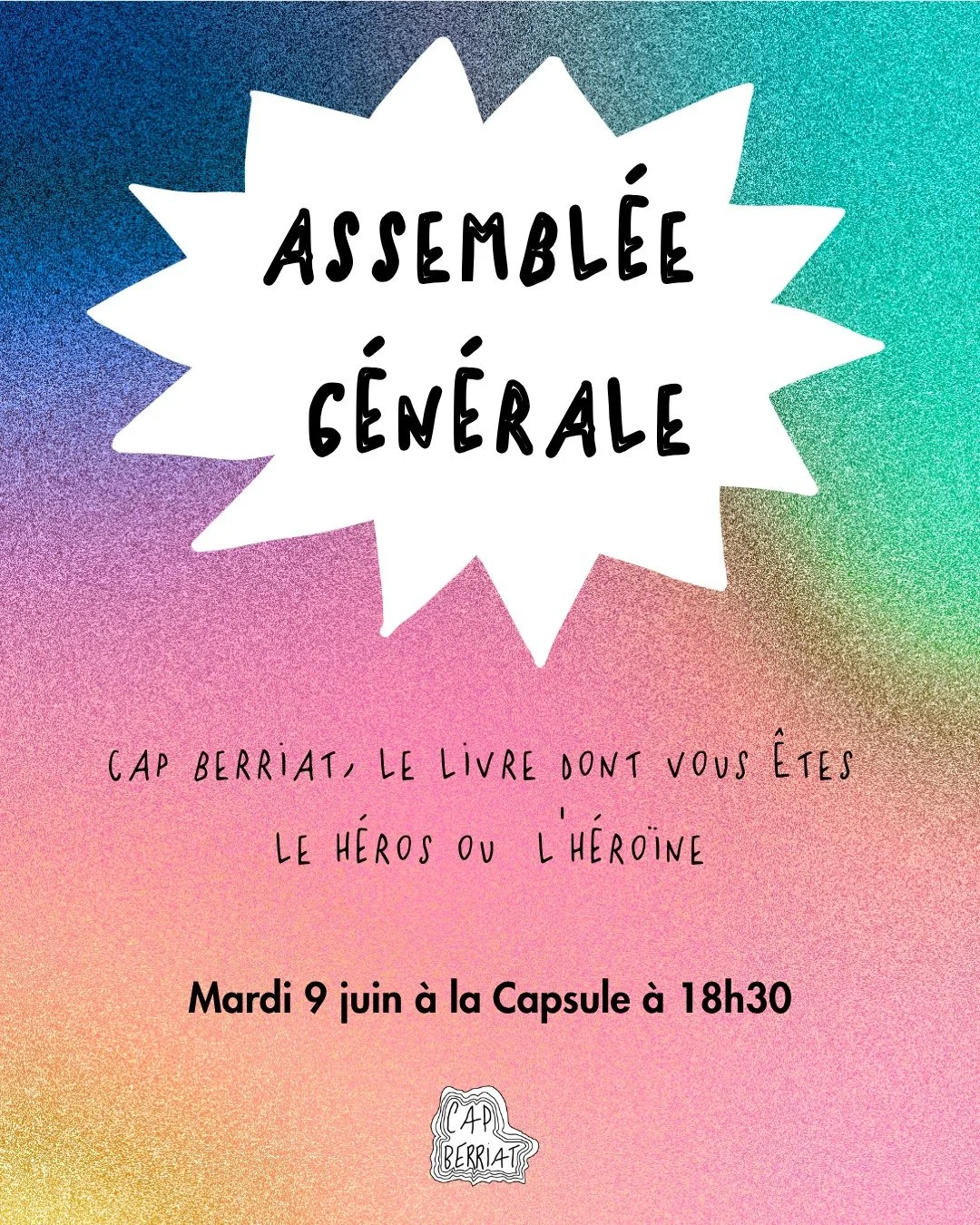 [ASSEMBL&Eacute;E G&Eacute;N&Eacute;RALE 9 JUIN]
Les subventions baissent, les structures ferment : en un an, plus de 12 000 emplois associatifs ont disparu en France. Cap Berriat n'&eacute;chappe pas &agrave; ces tensions. Alors le 9 juin &agrave; 1