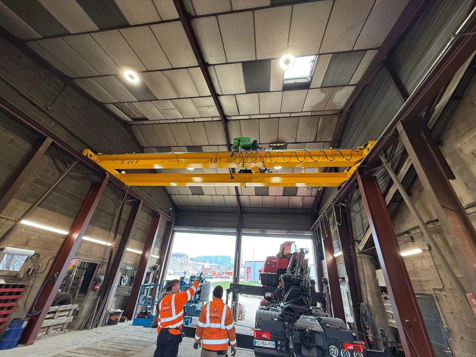 10-ton double-girder overhead crane