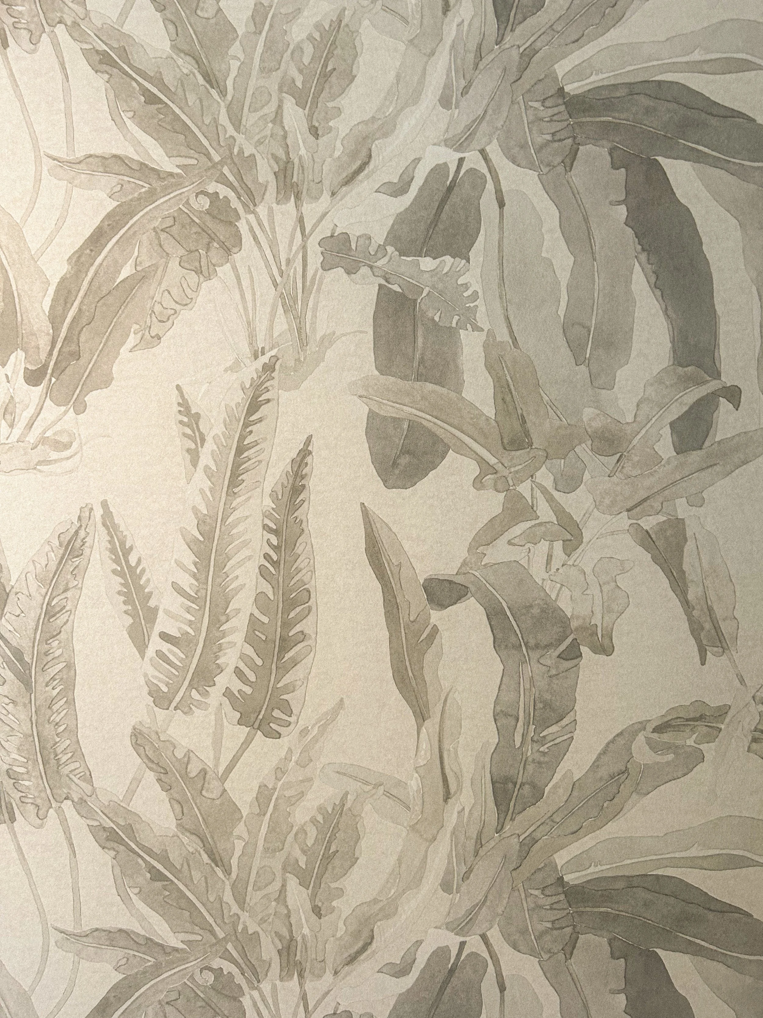 A wallpaper with a pattern of various leaves in different shapes and sizes in shades of gray.“Residential interior design project in Scotland by [Studio Name], working across Glasgow, Edinburgh, Dundee and the Highlands.”

“Contemporary Scottish inte