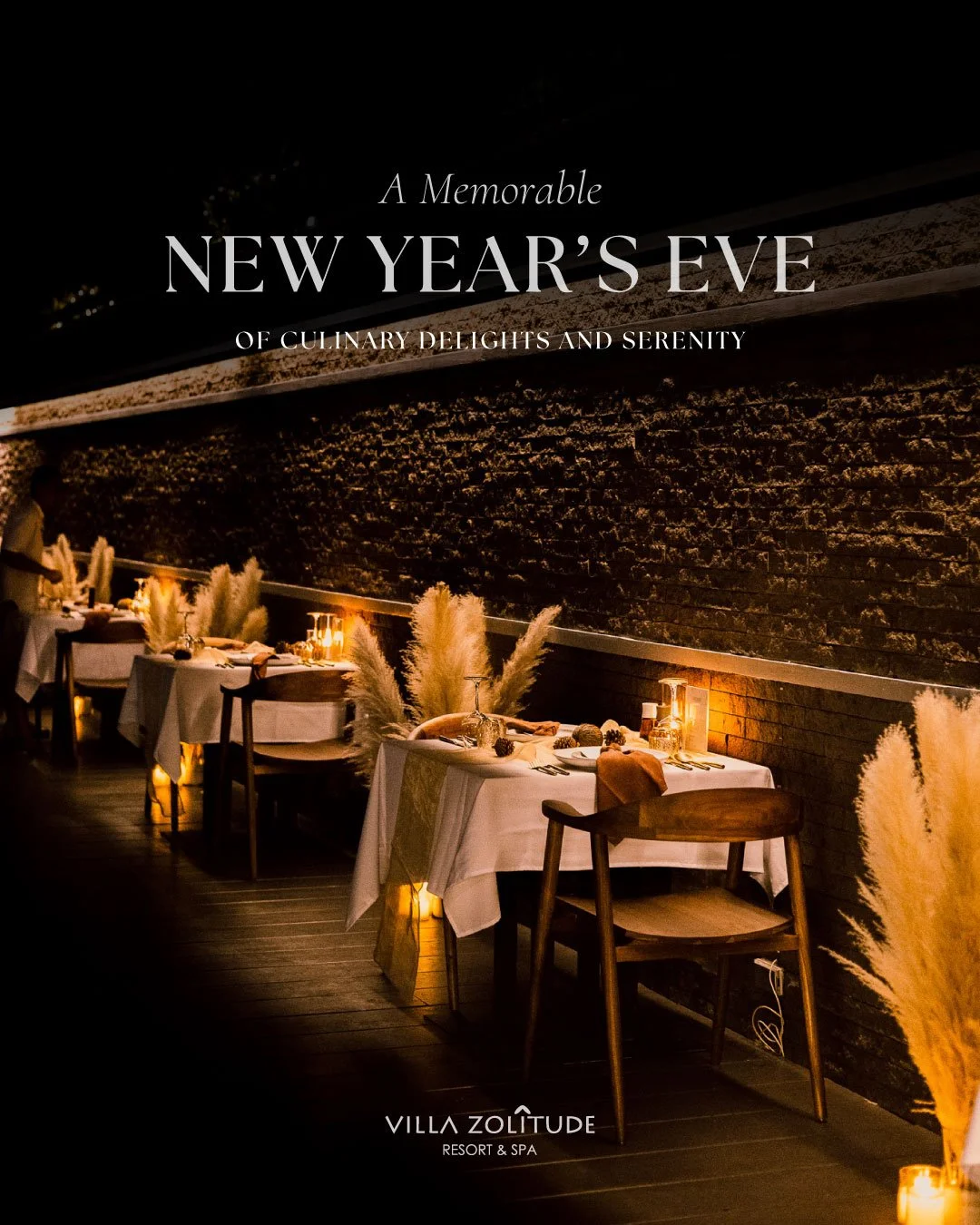 ✨Don&rsquo;t Miss Our New Year&rsquo;s Eve Dining at Villa Zolitude! ✨
 Treat yourself to a luxurious dinner by our main pool, surrounded by lush greenery. Savor exquisite flavors, toast with your favorite drinks, and make the evening truly memorable