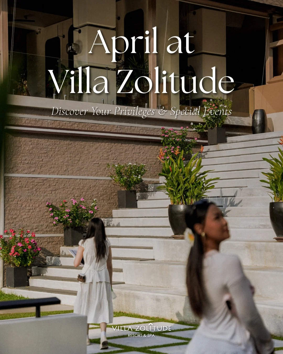 April marks the beginning of summer ☀️

At Villa Zolitude, a season of exclusive moments awaits.
Discover our curated events and special offers designed for your perfect escape.

Let this month be your time to unwind, indulge, and reconnect with natu