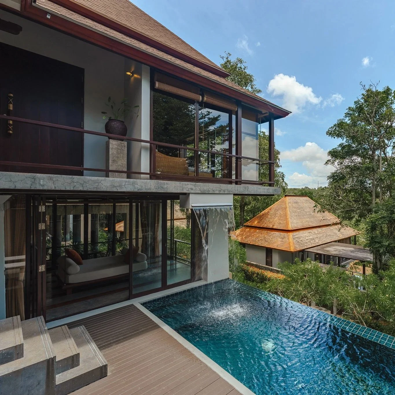 Waterfall Duplex Pool Villa
