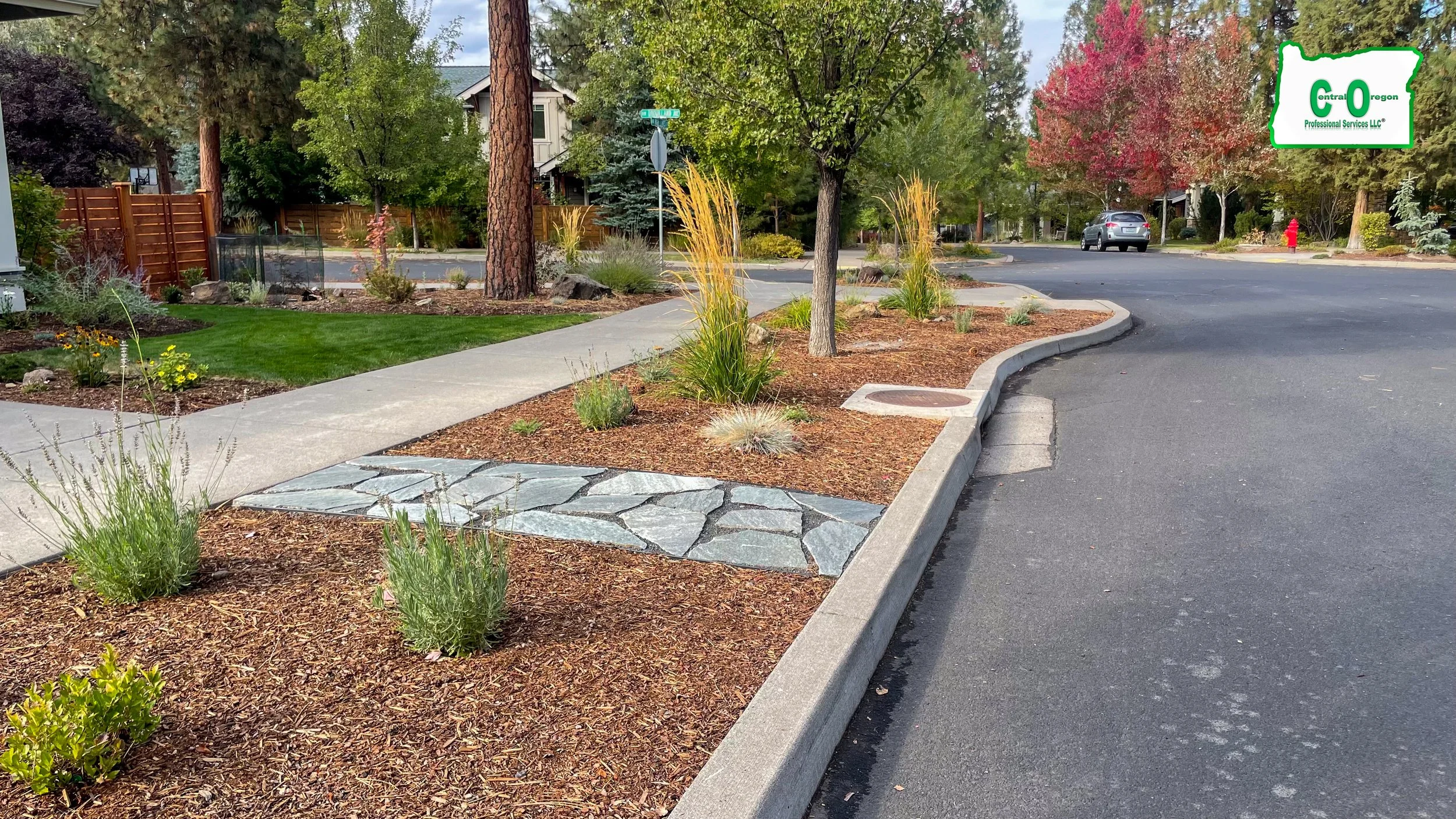 Mulch Installation and street scaping
