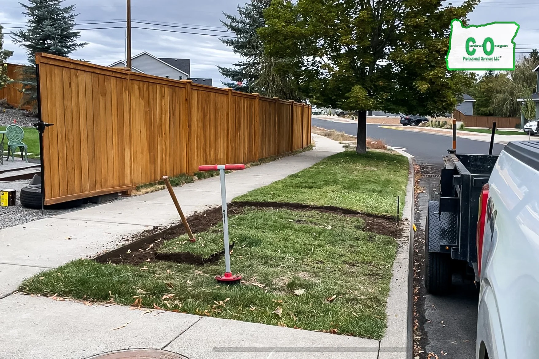 Small Sod Removal and Gravel Spreading 