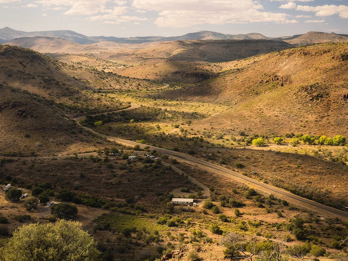 The historic Indian Lodge from the Skyline Drive