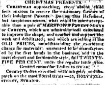 An unusual gift idea for your parents for Christmas 1813