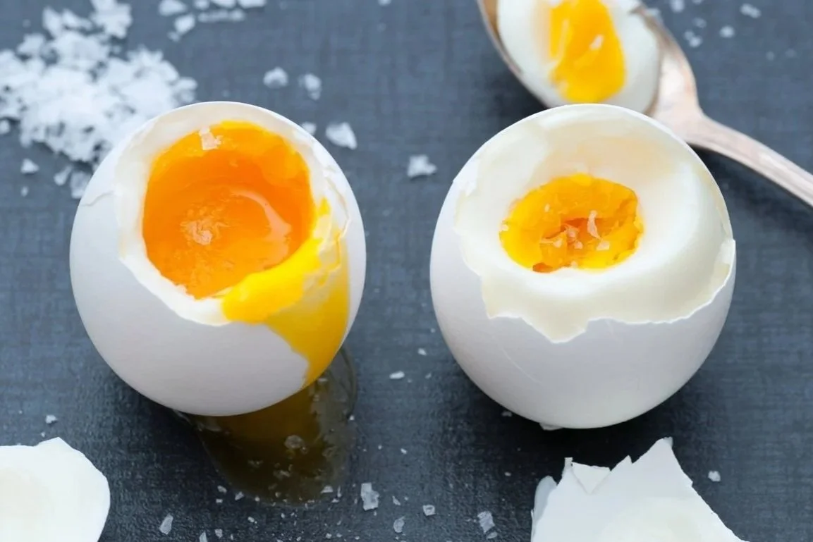 Runny boiled eggs