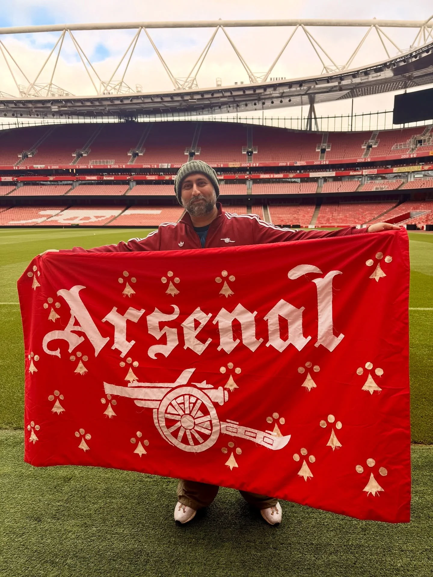 Emirates stadium BTS. No stadium tours were needed for these