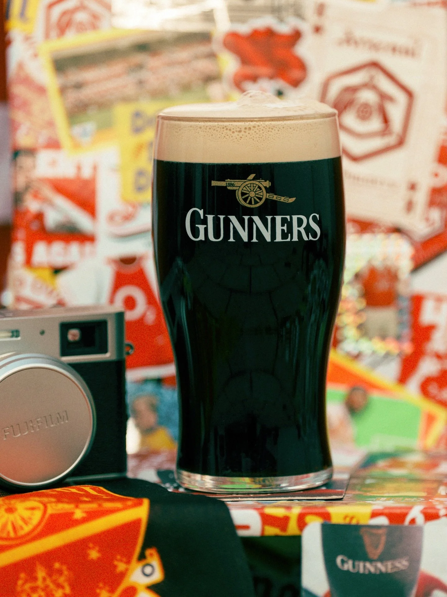 Two things I can&rsquo;t live without on a match day&hellip; Guinness and a camera of some sort!
