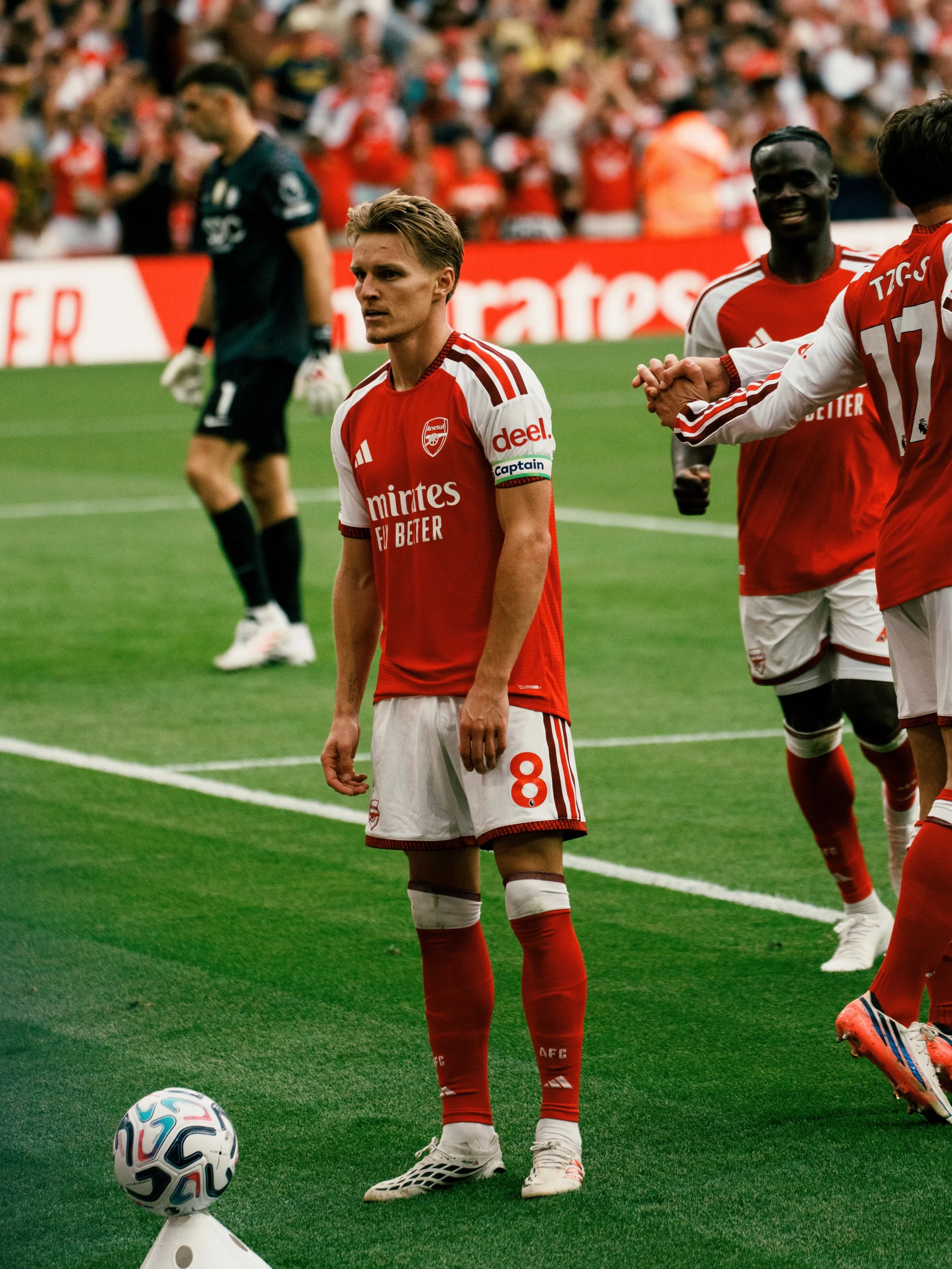 Captain &Oslash; with another goal!!!!
.
.
#arsenal #odegaard