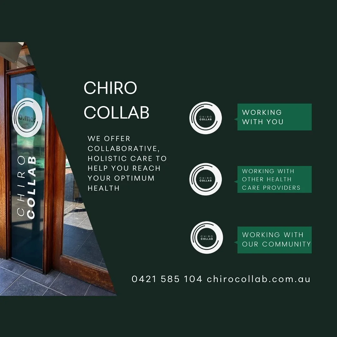 We love collaborating!

Chiro Collab is about working with you, for you. We want you to feel and function at your best.

We have a great team in our practice and an extensive network in our community to support you.