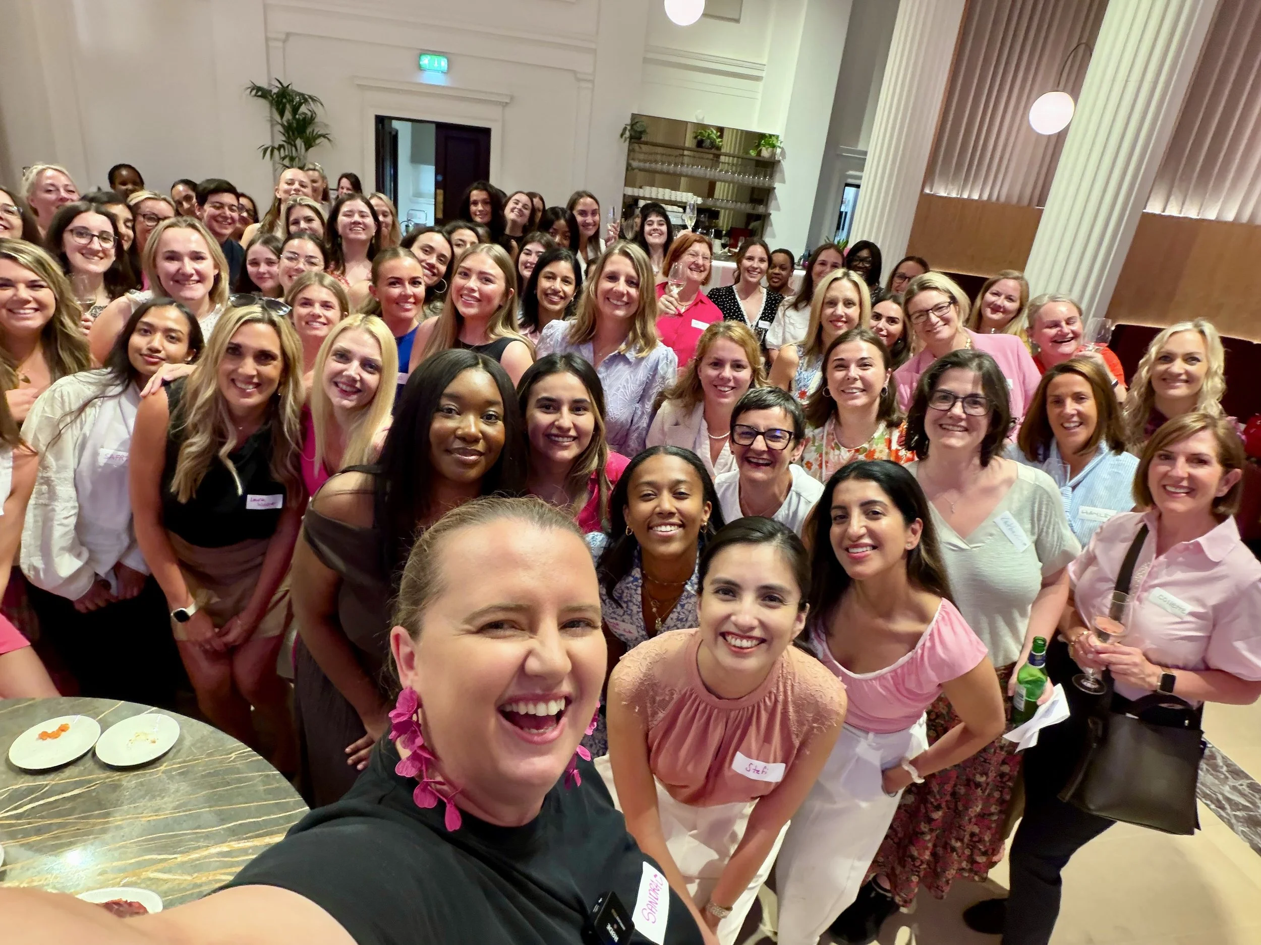 Guests at an 100 women in insurance event