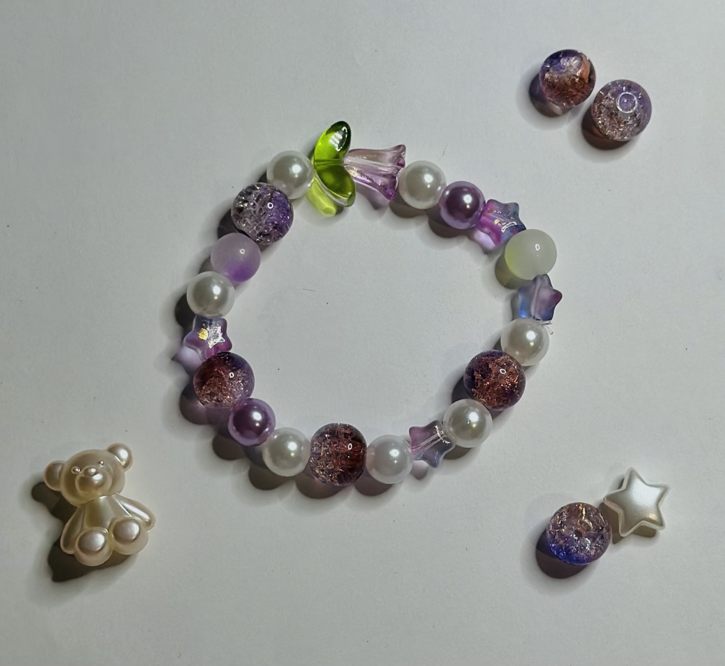 Croquette Purple Tulip Bracelet