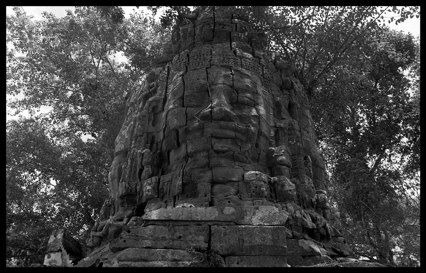 Monument at Angkor, Cambodia.