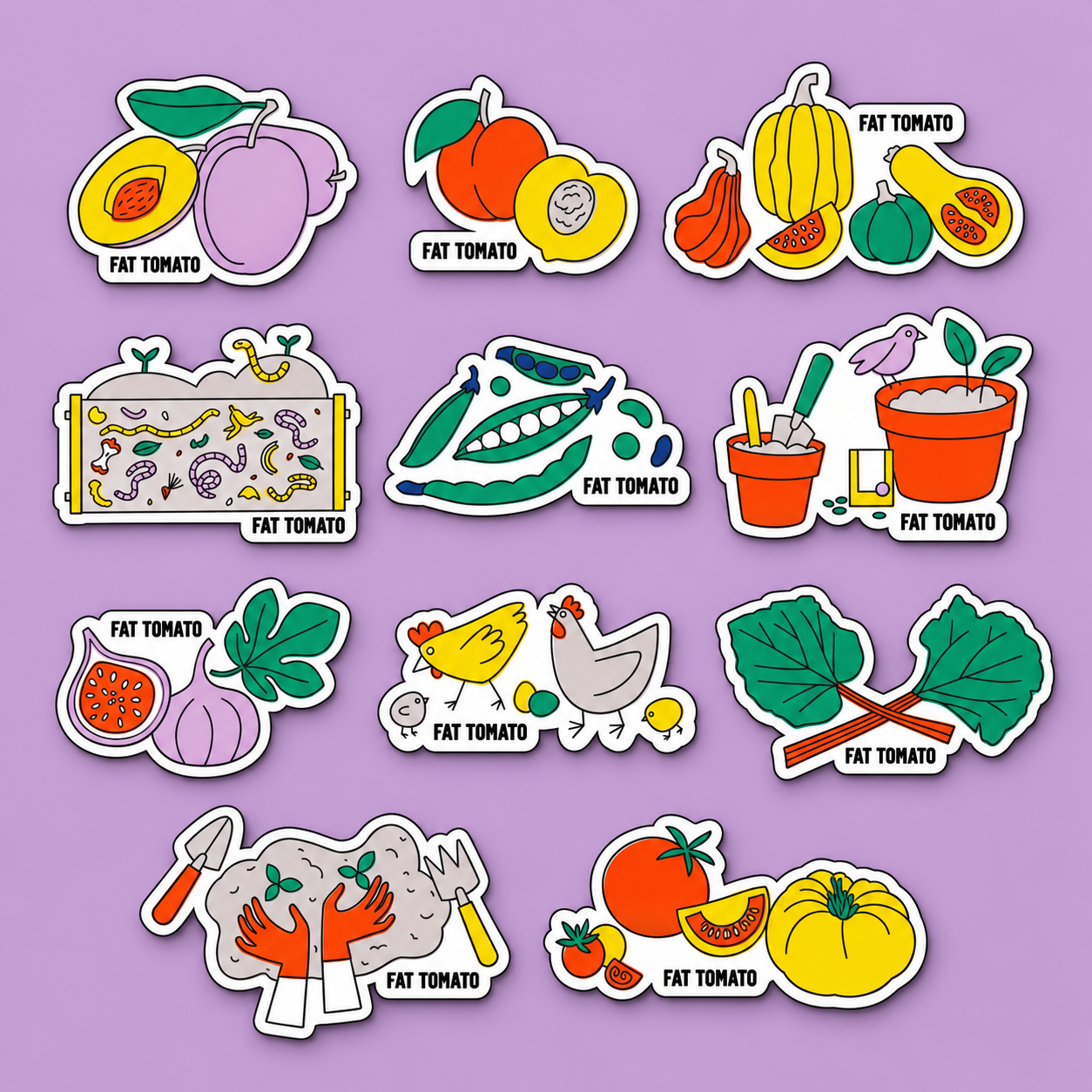 Garden Fridge Magnets