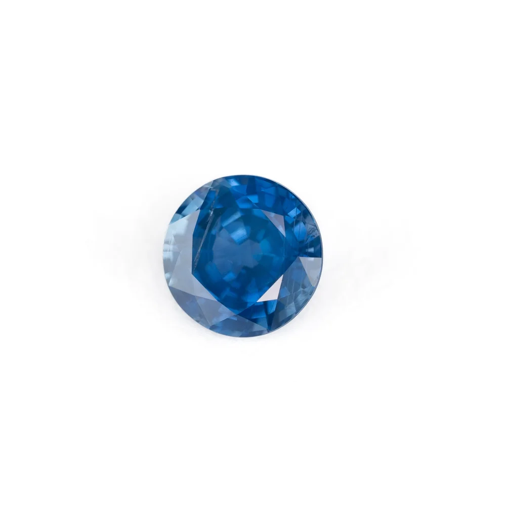 Saphir Bleu-Vert Étoilé Naturel De Thaïlande – Pierre 6.0x4.6 Mm 0.46 Ct