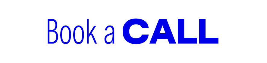 Button with blue text saying "Book a CALL"