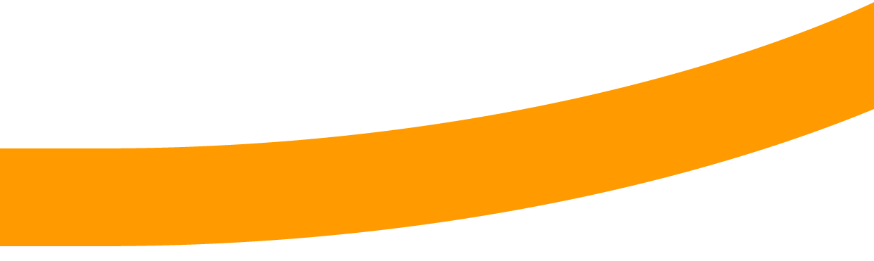 A thick, curved, orange line.