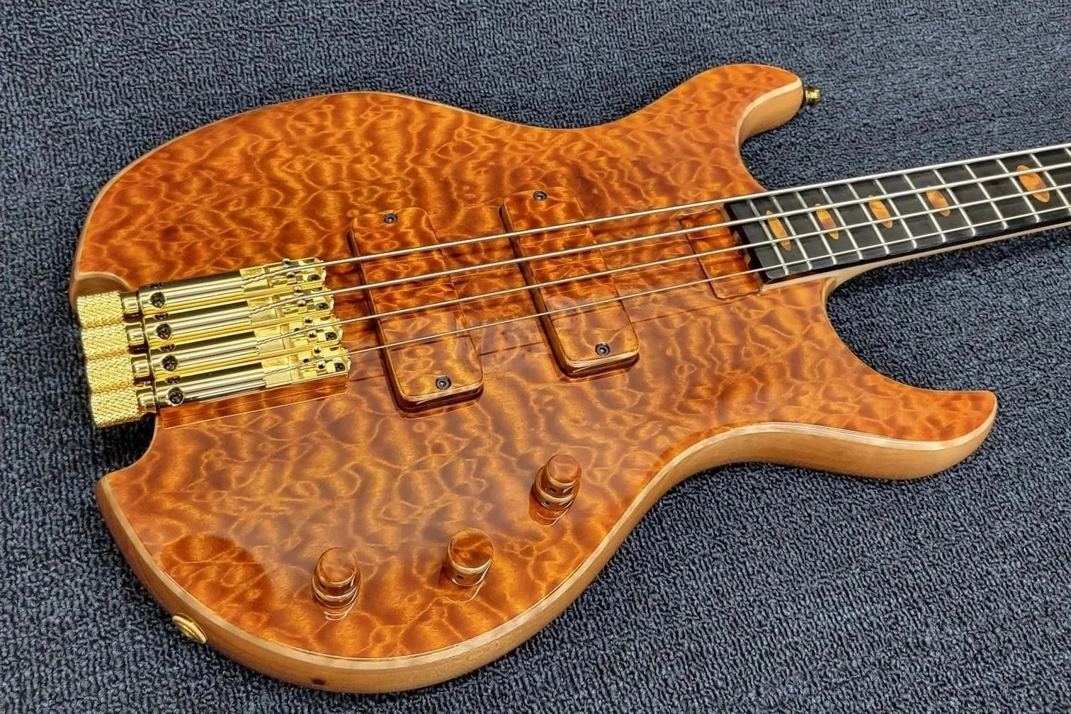 Amber Quilted Maple 4 string
