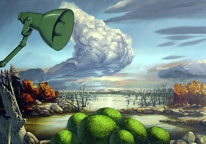 Bog, 2005, oil on canvas, 32" x 45"