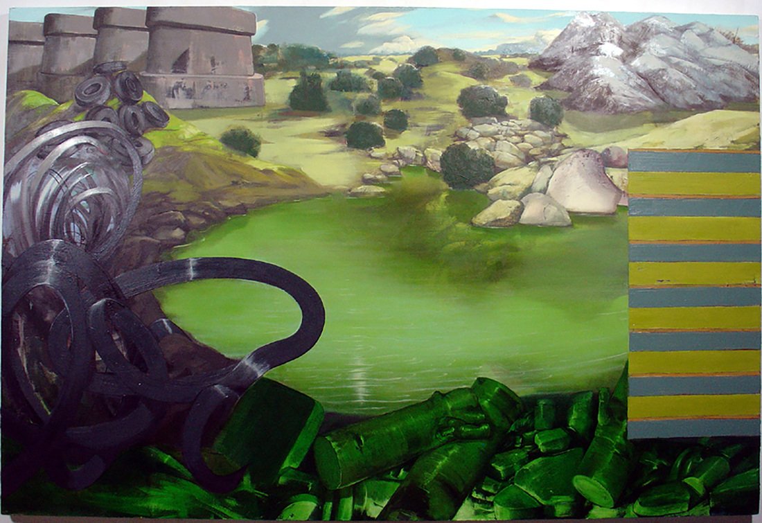 Retention Pond, 2010, oil on canvas, 40" x 60"
