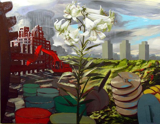 White Lily, 2007, oil on canvas, 28" x 36"