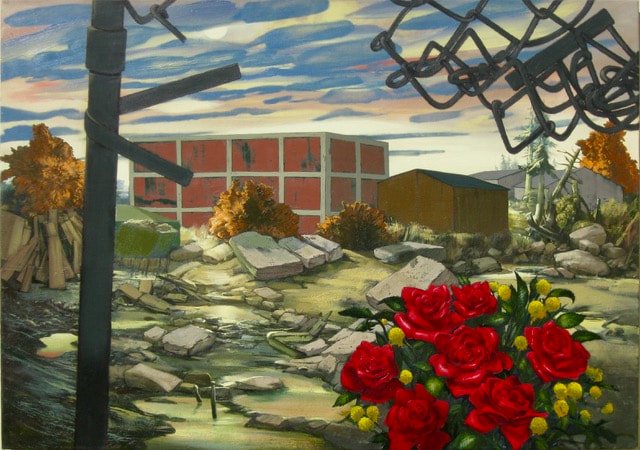 "Lot 67," 2005, 29" x 41", oil on canvas, Collection of Wayne State University