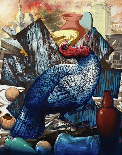 Blue Turkey, 1994, Oil on canvas, 30 3/4" x 24"