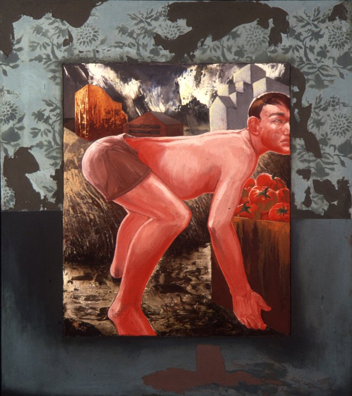 Tomato Boy, 1987, oil on canvas, 32" x 26"