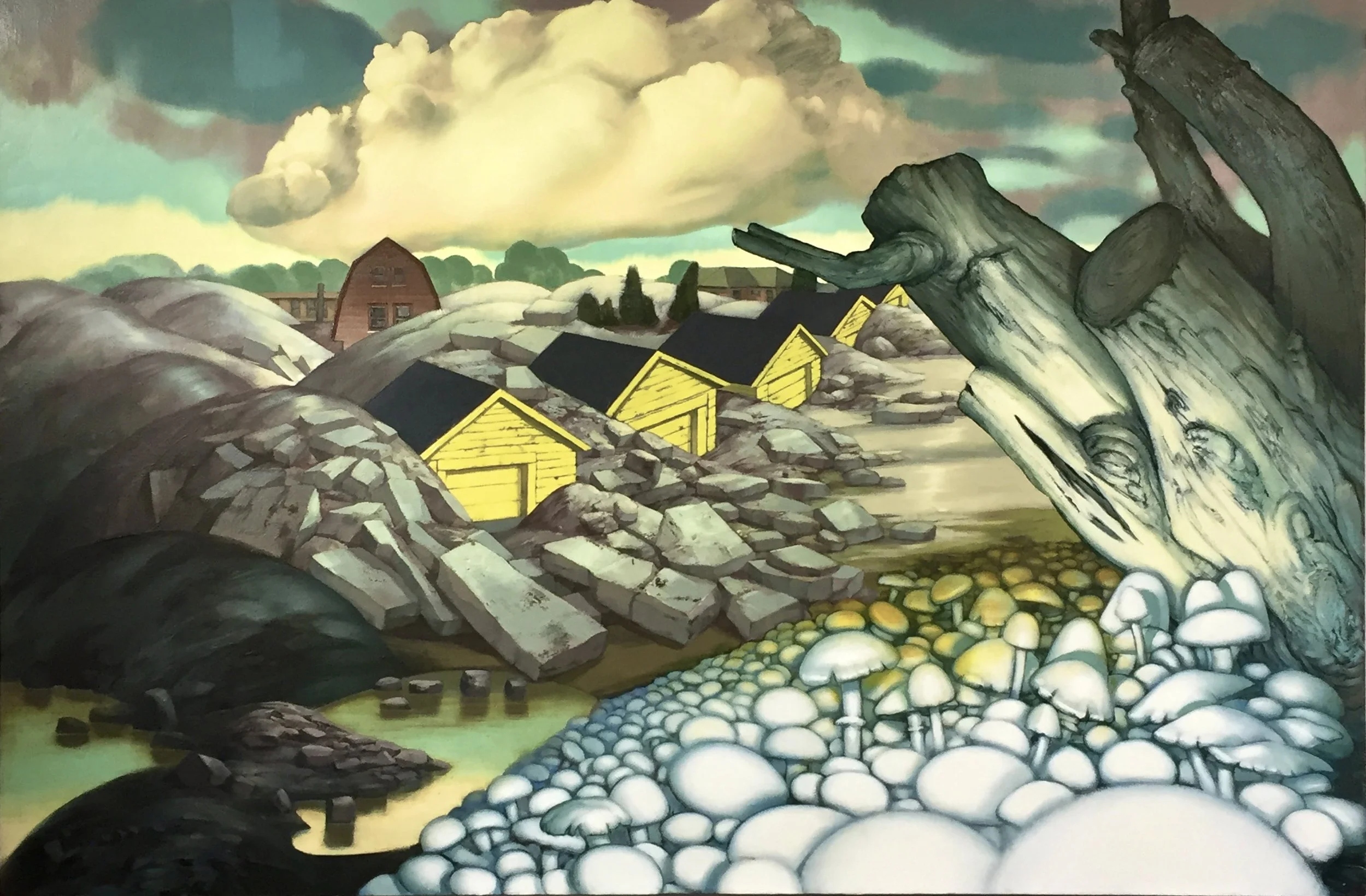 "Scene Two," 2011-2018, 30" x 45," oil on canvas