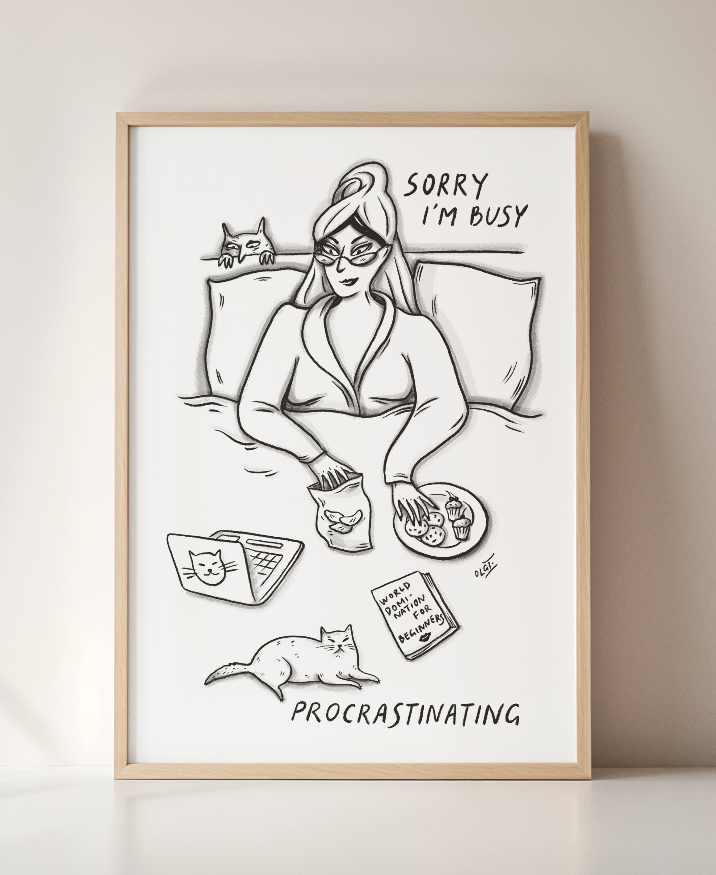 procrastinating framed.jpg