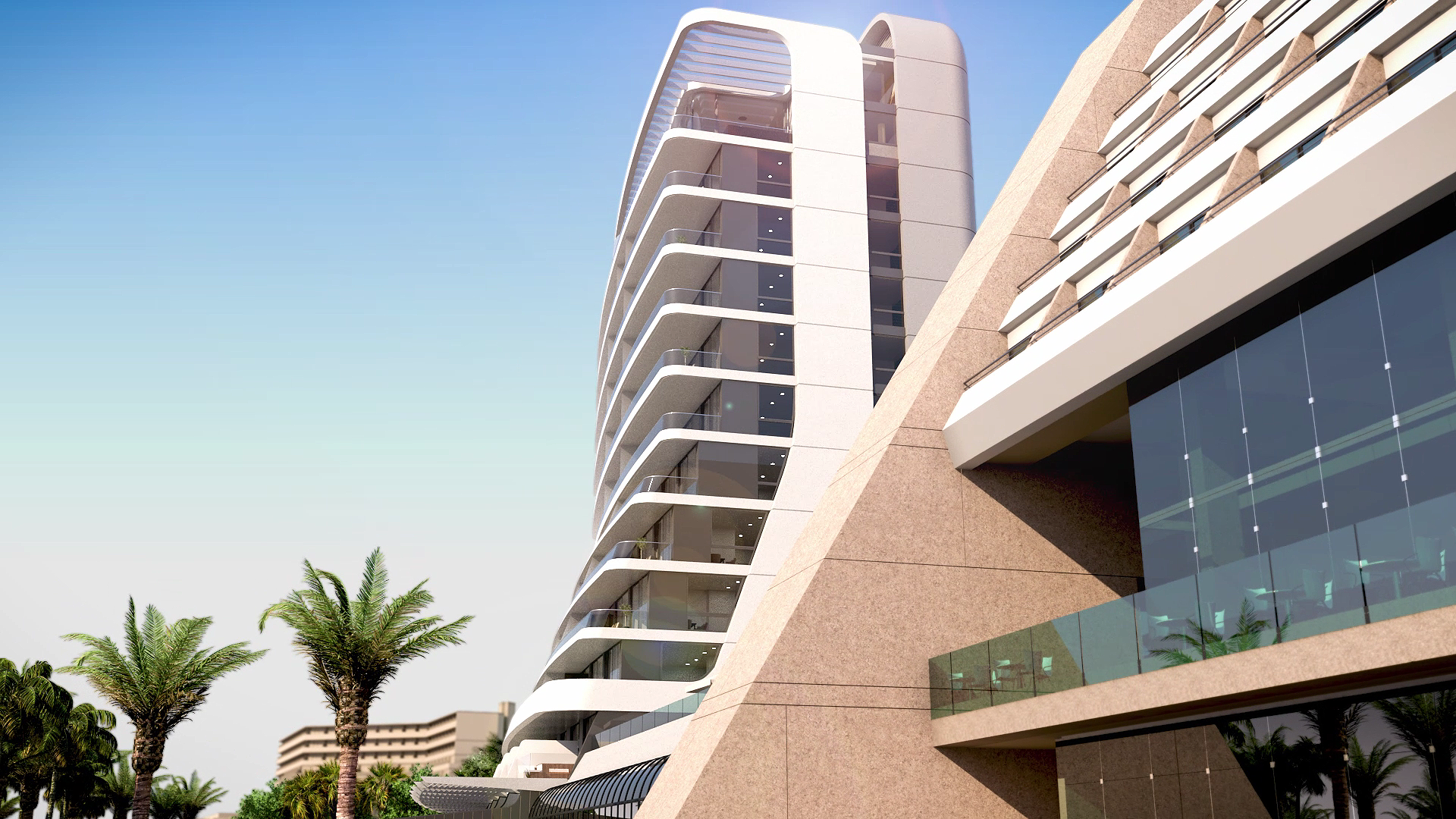 Sun Study of Amathus Residences in Limassol, Cyprus