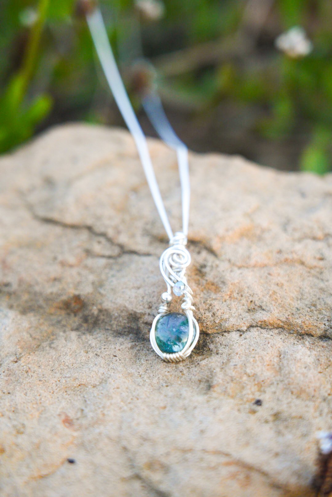 Moss Agate Pendant