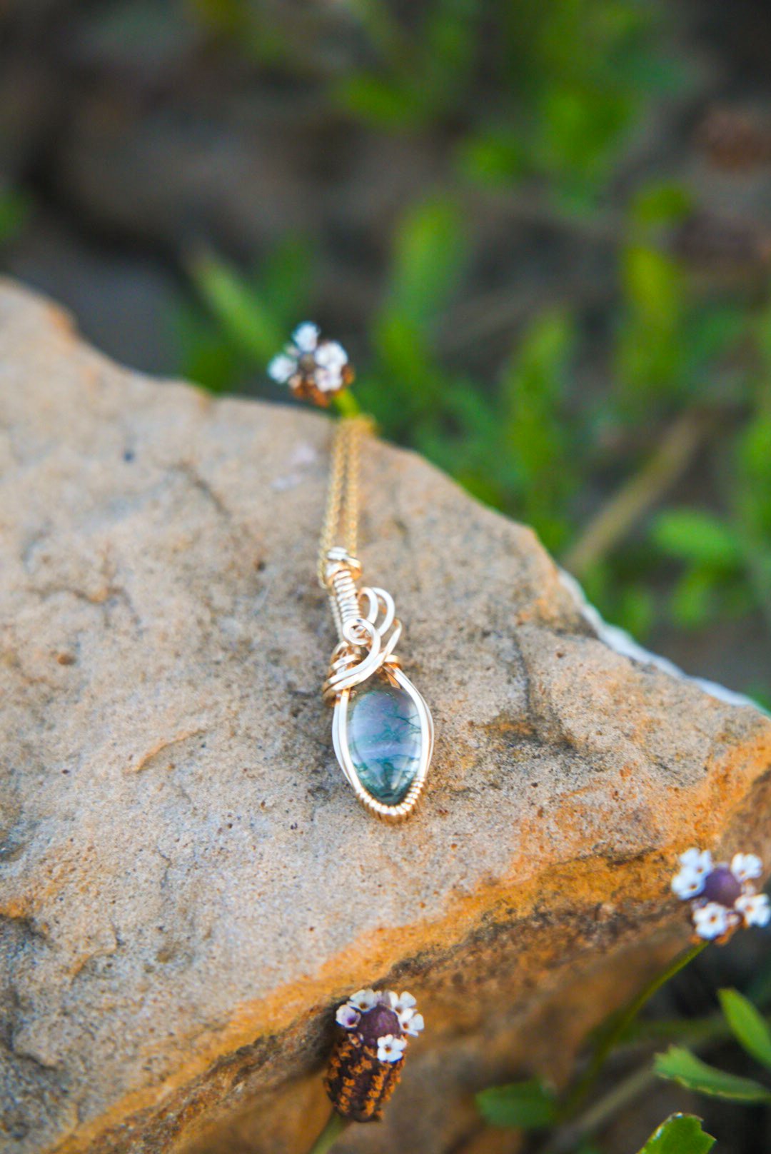 Moss Agate Pendant