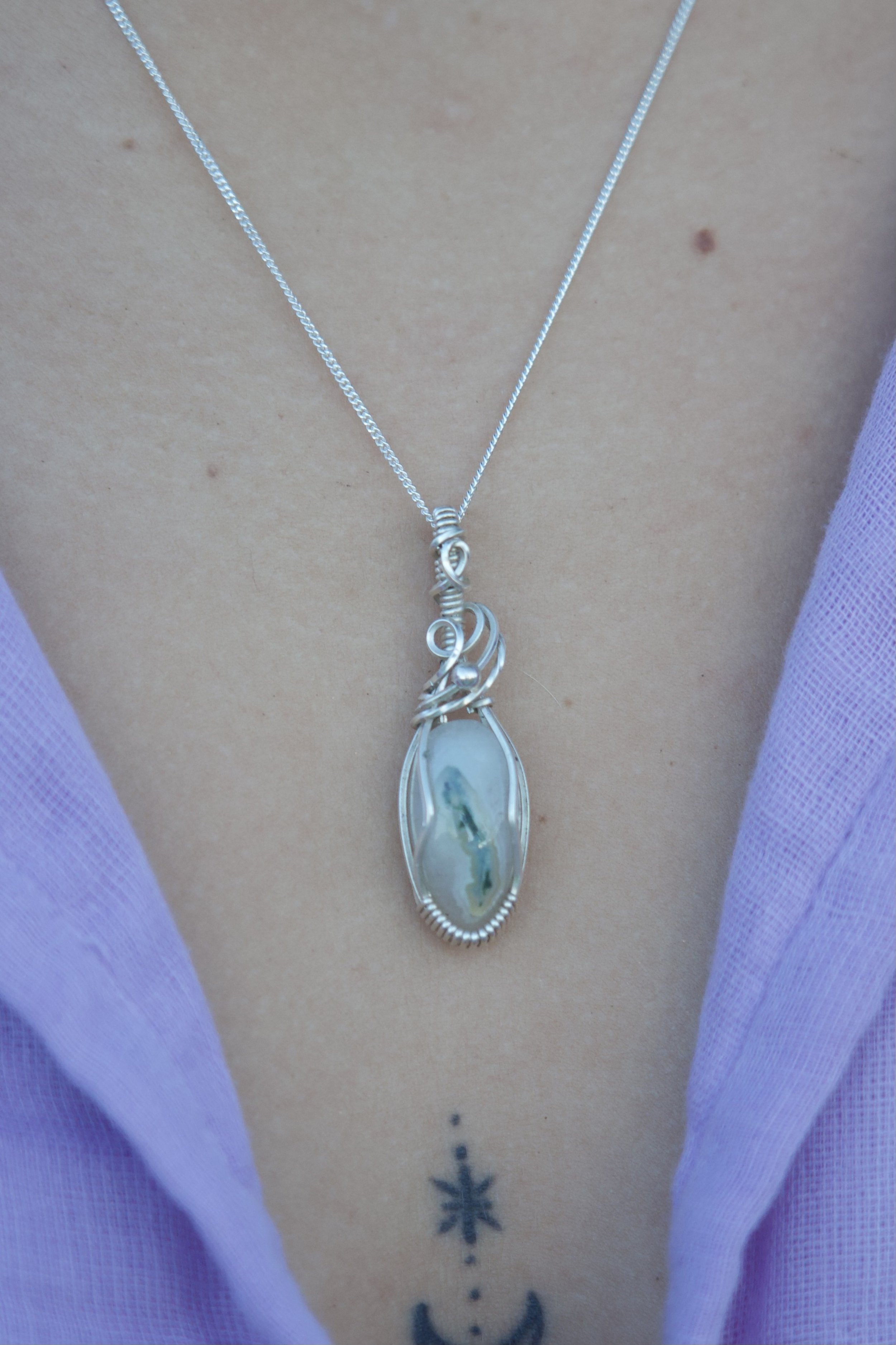 Moss Agate Pendant