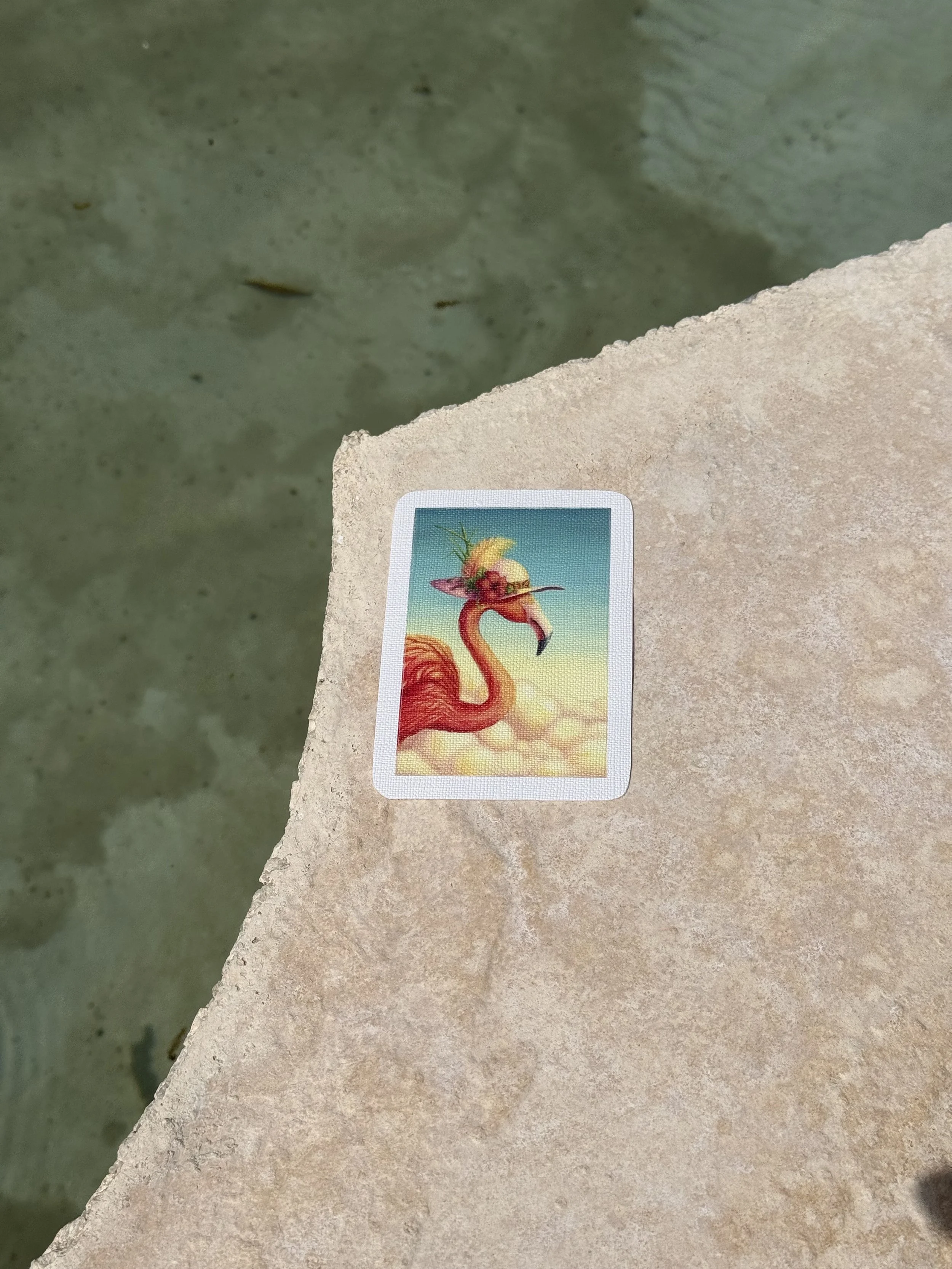 "Fancy Feathers" Canvas Texture Sticker