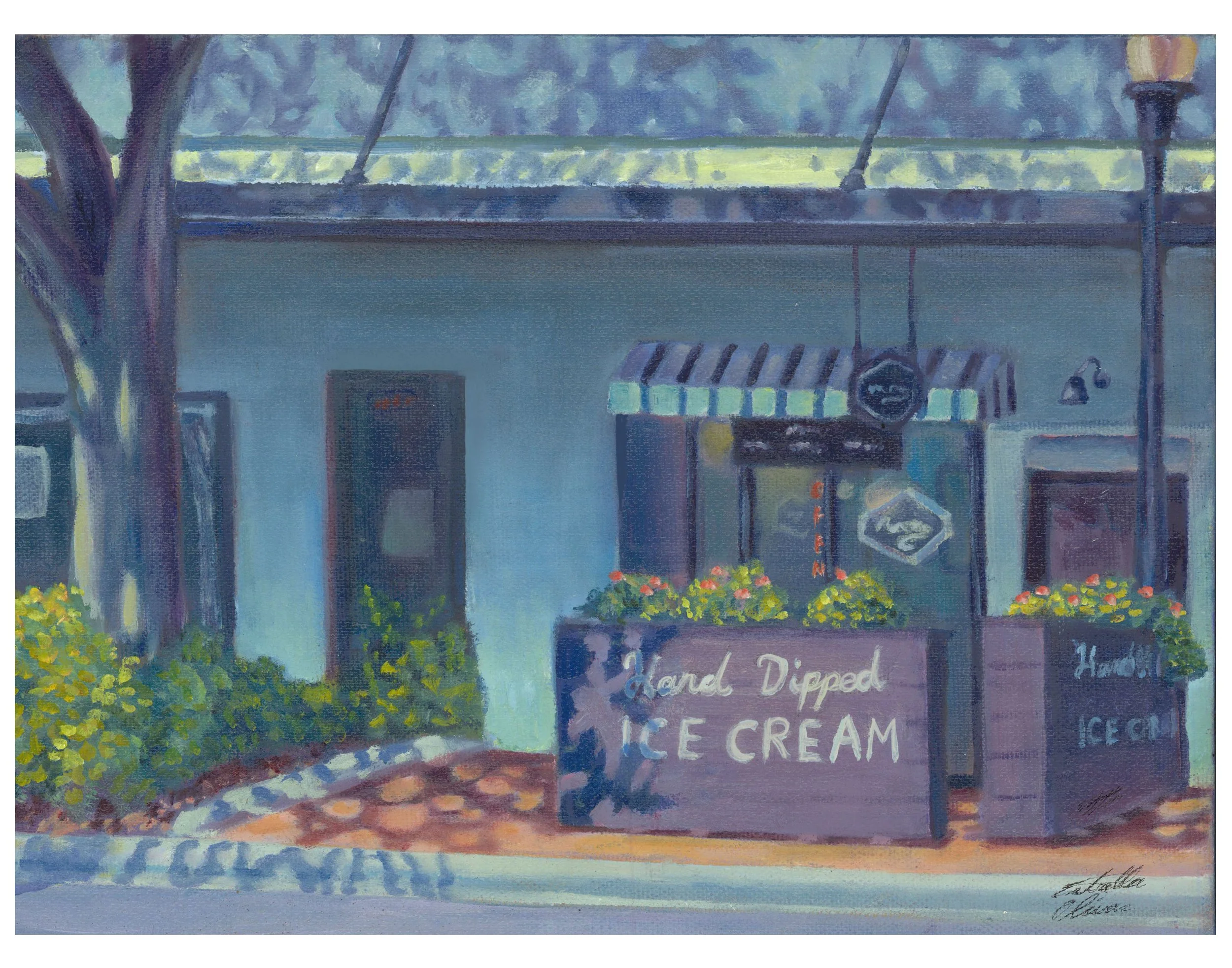 "Main Street Ice Cream Shop" Print (Limited)
