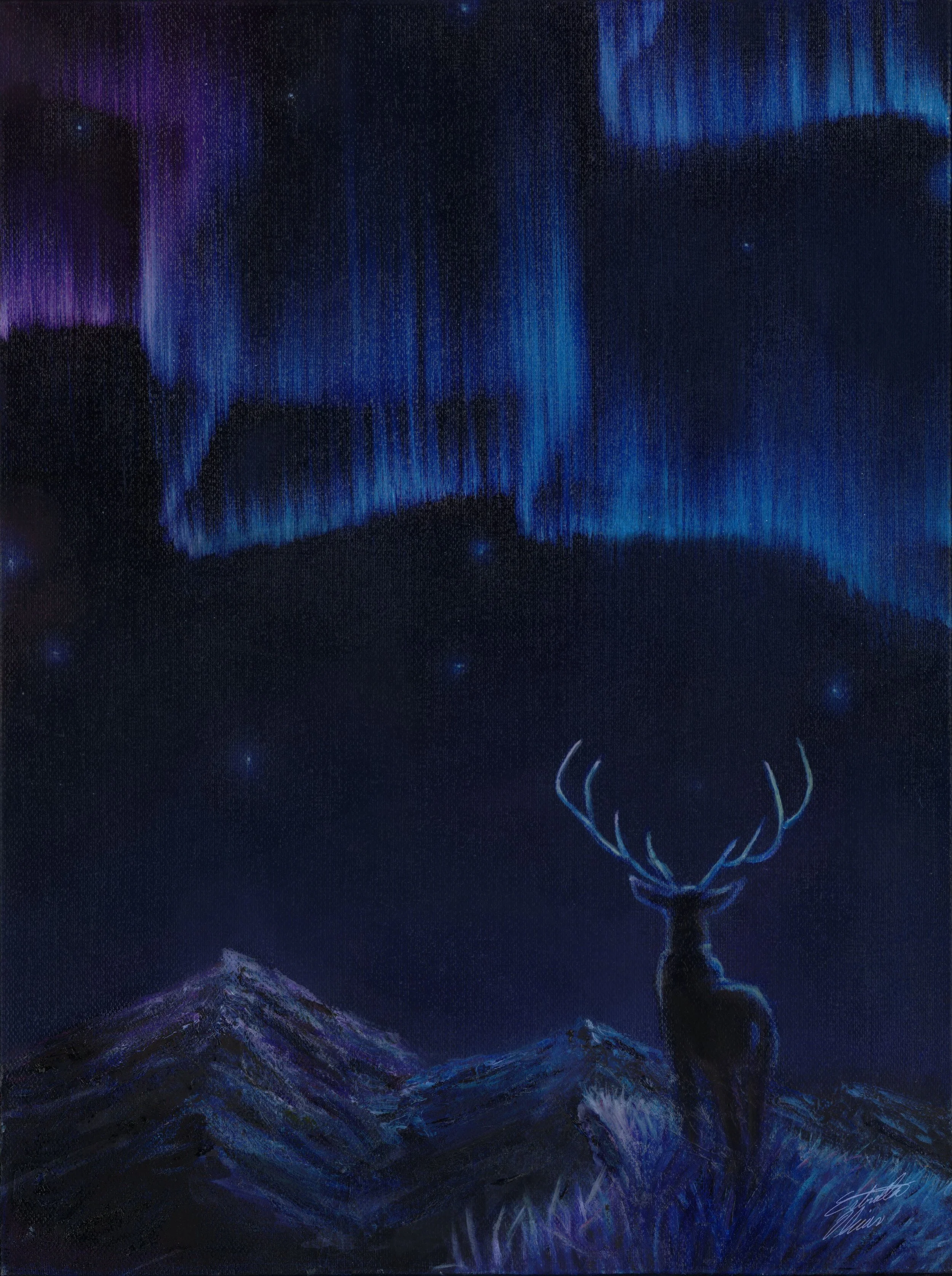 "Northern Lights" Oil on Canvas