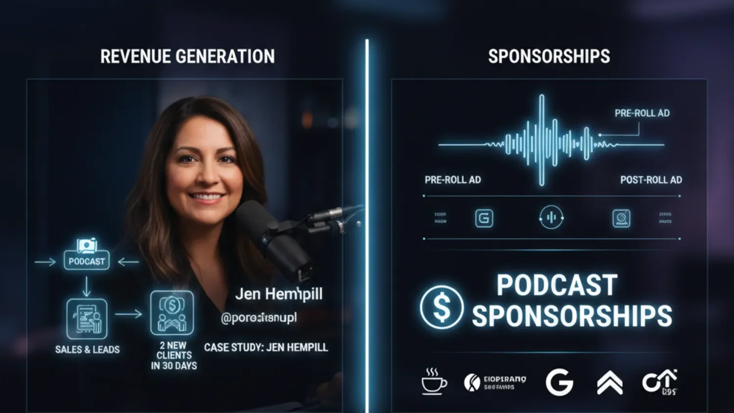 Decide How your podcast will make money and become a profit center
