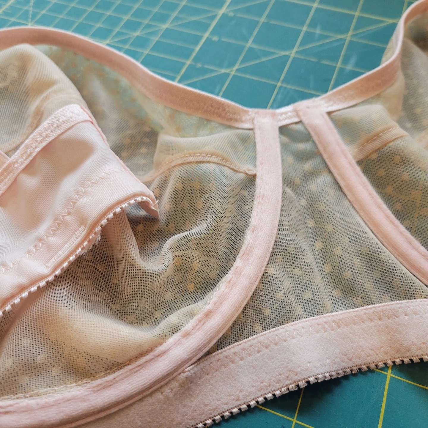 Pretty in pink! Love the finishing details on a custom bra.

#customlingerie #makeabrathatfits #pink #smallbusiness #handmadewardrobe #sewing