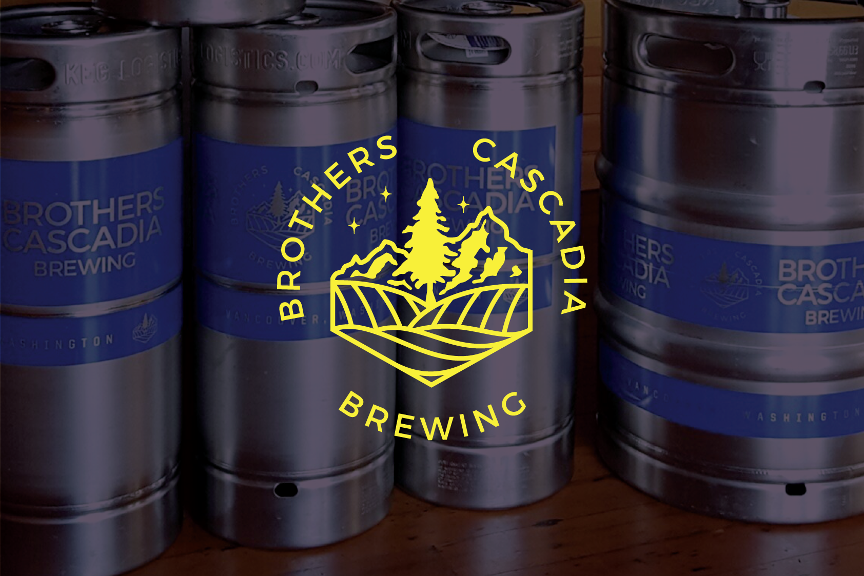 Brothers Cascadia Brewing branding logo design - Outfit Brand Studio
